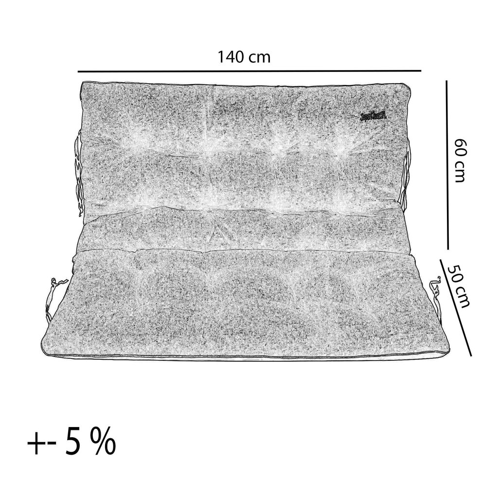 Dārza spilvens, SuperKissen24, lins, 140x60x50 цена и информация | Krēslu paliktņi | 220.lv