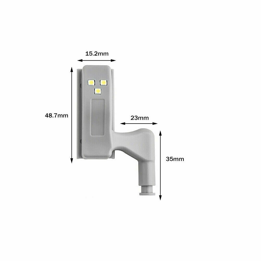 LED apgaismojums mēbeļu eņģēm, komplektā 3 gab. cena un informācija | Citi piederumi mēbelēm | 220.lv