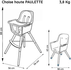 Augsts krēsls Nania Paulette, 6+ mēneši цена и информация | Стульчики для кормления | 220.lv