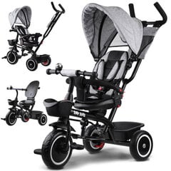 Tricikls Tiny Bike SP0650, pelēks цена и информация | Трехколесные велосипеды | 220.lv