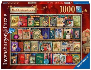 Ravensburger Puzzle Рождественская библиотека 1000p 19801 цена и информация | Пазлы | 220.lv