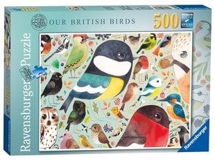 Пазл Ravensburger British birds, 500 д. цена и информация | Пазлы | 220.lv