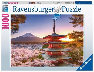 Puzle Ravensburger Fuji Cherry Blossom 17090, 1000 gab. cena un informācija | Puzles, 3D puzles | 220.lv