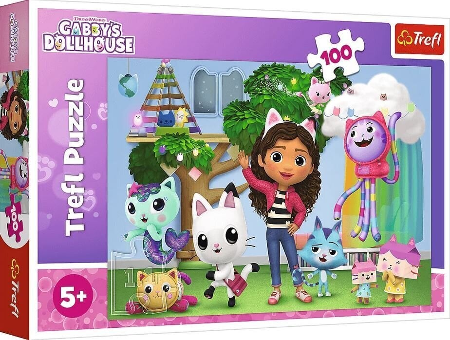 Puzle Trefl Gabby´s Dollhouse Pusle, 100 gab. цена и информация | Puzles, 3D puzles | 220.lv