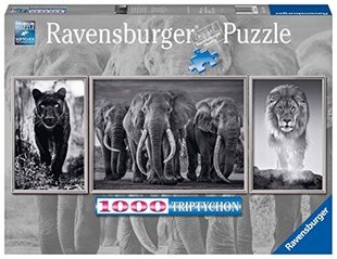 Пазл слон, лев Ravensburger, 1000 д. цена и информация | Пазлы | 220.lv