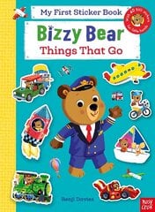 Bizzy Bear: My First Sticker Book Things That Go cena un informācija | Grāmatas mazuļiem | 220.lv