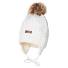 Детская шапка Lenne Cane 23384 A*001, белая цена и информация | Шапки, перчатки, шарфы для девочек | 220.lv