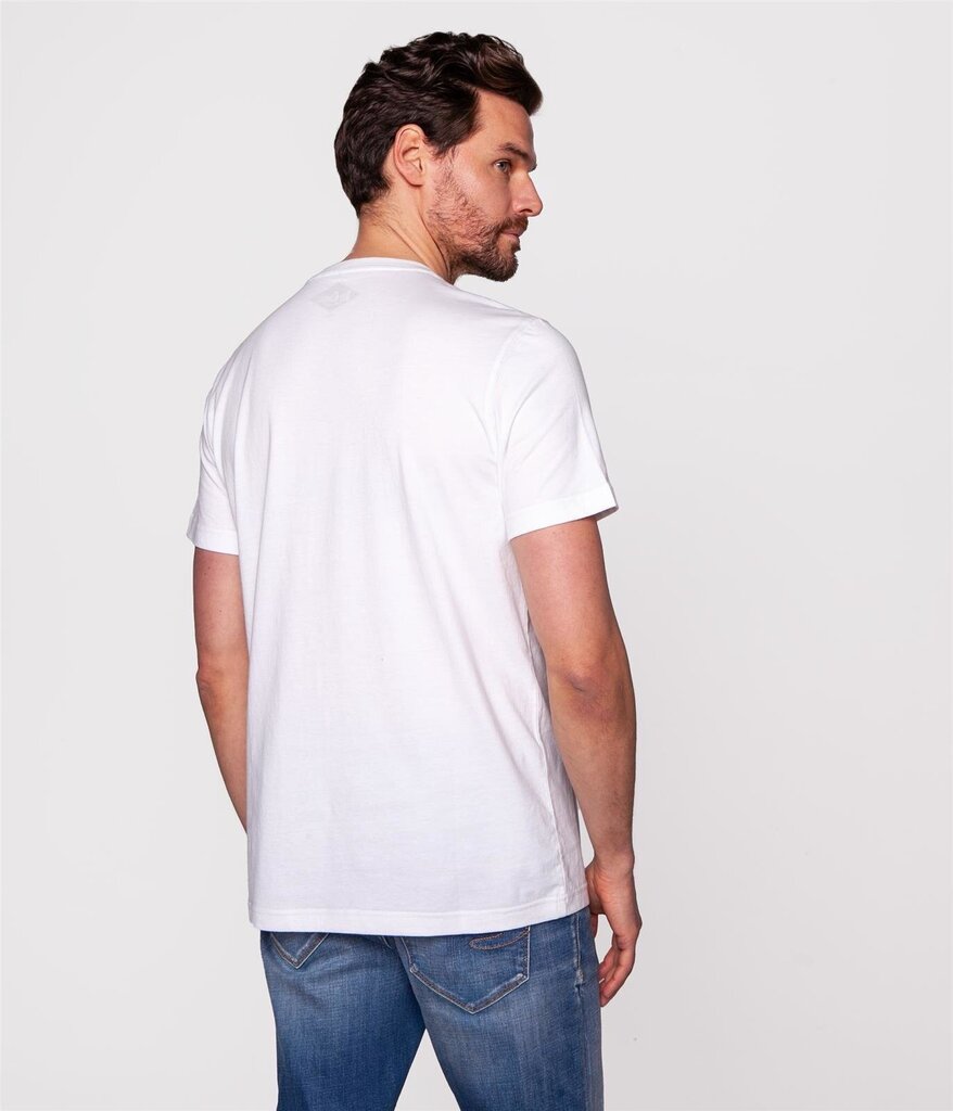 Lee Cooper vīriešu t-krekls HERO7*03, balts/sarkans 5904347360887 cena un informācija | Vīriešu T-krekli | 220.lv