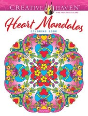Creative Haven Heart Mandalas Coloring Book цена и информация | Книги для малышей | 220.lv
