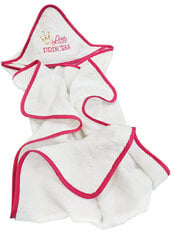 Детское полотенце с капюшоном Little Princess, белый цвет цена и информация | Полотенца | 220.lv