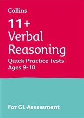 11plus Verbal Reasoning Quick Practice Tests Age 9-10 (Year 5): For the 2023 Gl Assessment Tests cena un informācija | Grāmatas pusaudžiem un jauniešiem | 220.lv