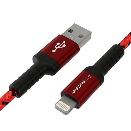 Premium MFI sertificēts kabelis USB Type-A - Lightning, 1.2m цена и информация | Kabeļi un vadi | 220.lv