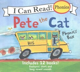 Pete The Cat Phonics Box: Includes 12 Mini-Books Featuring Short and Long Vowel Sounds цена и информация | Книги для самых маленьких | 220.lv