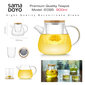 SAMADOYO Premium klases Tējkanna ar stikla filtru, S095, Premium Quality Teapot, 900 ml цена и информация | Glāzes, krūzes, karafes | 220.lv
