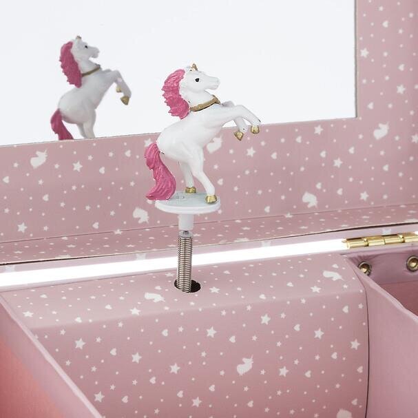 "Unicorn" mūzikas kaste rozā krāsā cena un informācija | Rotaļlietas meitenēm | 220.lv