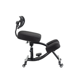 Krēsls uz ceļiem O'KNEEL PRO ar melnu lina pārvalku цена и информация | Офисные кресла | 220.lv