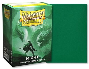 Ieliktņi spēļu kārtīm Dragon Shield, 100 gab., zaļš cena un informācija | Galda spēles | 220.lv