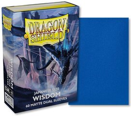 Ieliktņi spēļu kārtīm Dragon Shield, 60 gab., zils cena un informācija | Galda spēles | 220.lv