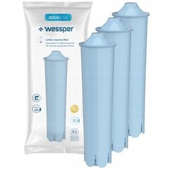 Wessper Aquablue ūdens filtrs/katridžs Jura kafijas automātiem, 3 gab. cena un informācija | Kafijas automātu piederumi | 220.lv