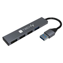 Dakša Techly 4 portu. Centrmezgls 1x USB 3.2 Gen1 5Gbps 3x USB 2.0 cena un informācija | Techly Datortehnika | 220.lv