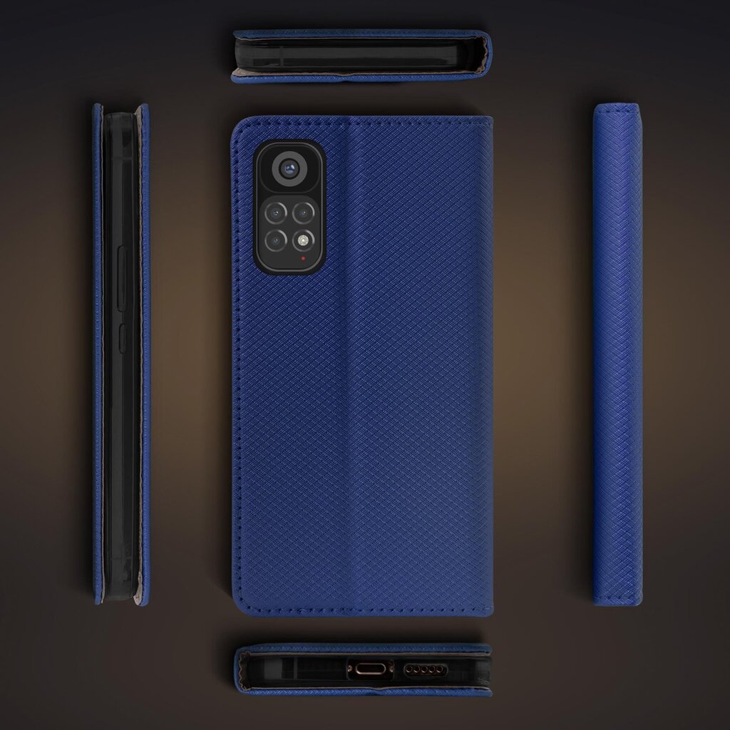 Moozy magnētisks telefona maciņš ar karšu turētāju un statīva funkciju saderīgs ar Xiaomi Redmi Note 11 Pro 5G, Xiaomi Redmi Note 11 Pro telefona modeli - Tumši zils cena un informācija | Telefonu vāciņi, maciņi | 220.lv