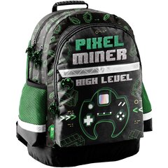 Skolas mugursoma Paso Minecraft, ūdens pudele, pusdienu kaste, piepildīts penālis, soma cena un informācija | Skolas somas | 220.lv