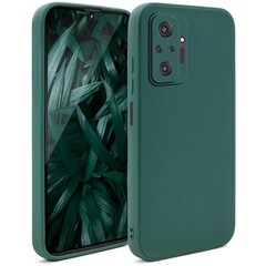 Силиконовый чехол Moozy Minimalist для Xiaomi Redmi Note 10 Pro, Xiaomi Redmi Note 10 Pro Max, темно-зеленый цена и информация | Чехлы для телефонов | 220.lv