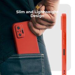 Силиконовый чехол Moozy Minimalist для Xiaomi Redmi Note 10 Pro, Xiaomi Redmi Note 10 Pro Max, красный цена и информация | Чехлы для телефонов | 220.lv