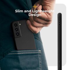 Силиконовый чехол Moozy Minimalist для Samsung Galaxy S22 5G, черный цена и информация | Чехлы для телефонов | 220.lv
