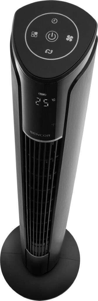 Tornis ventilators Sencor SFT 4207BK SmartBreeze Wi-Fi, App, Touch control, Timer, remote cena un informācija | Ventilatori | 220.lv