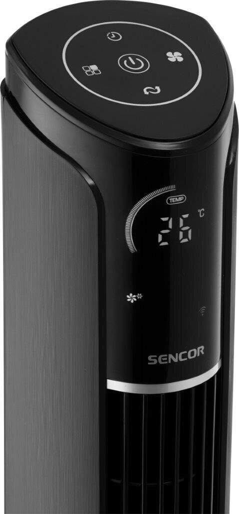 Tornis ventilators Sencor SFT 4207BK SmartBreeze Wi-Fi, App, Touch control, Timer, remote цена и информация | Ventilatori | 220.lv
