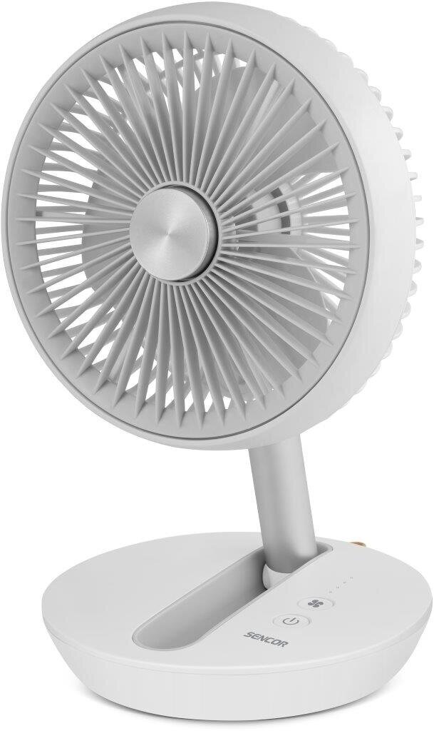 Bezvadu ventilators Sencor SFE 0773WH AKU, 14.4 cm, 4000 mAh cena un informācija | Ventilatori | 220.lv