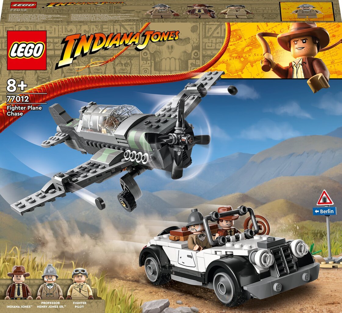 77012 LEGO® Indiana Jones Pakaļdzīšanās ar lidmašīnu-iznīcinātāju cena un informācija | Konstruktori | 220.lv