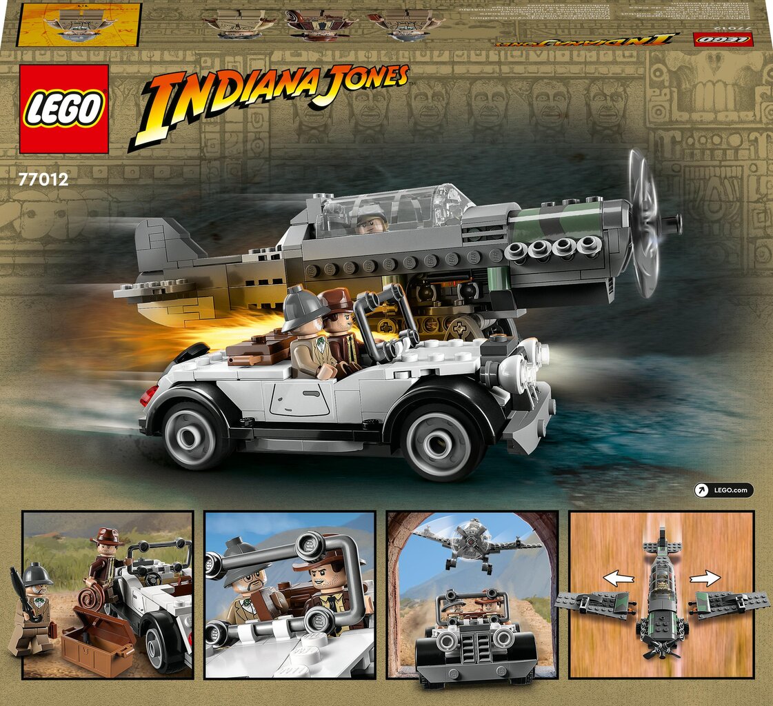 77012 LEGO® Indiana Jones Pakaļdzīšanās ar lidmašīnu-iznīcinātāju cena un informācija | Konstruktori | 220.lv