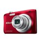 Nikon Coolpix A100 Red cena un informācija | Digitālās fotokameras | 220.lv