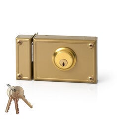 Slēdzene Jis 11-12i Pārklājums 120 mm Pa kreisi cena un informācija | Durvju slēdzenes | 220.lv