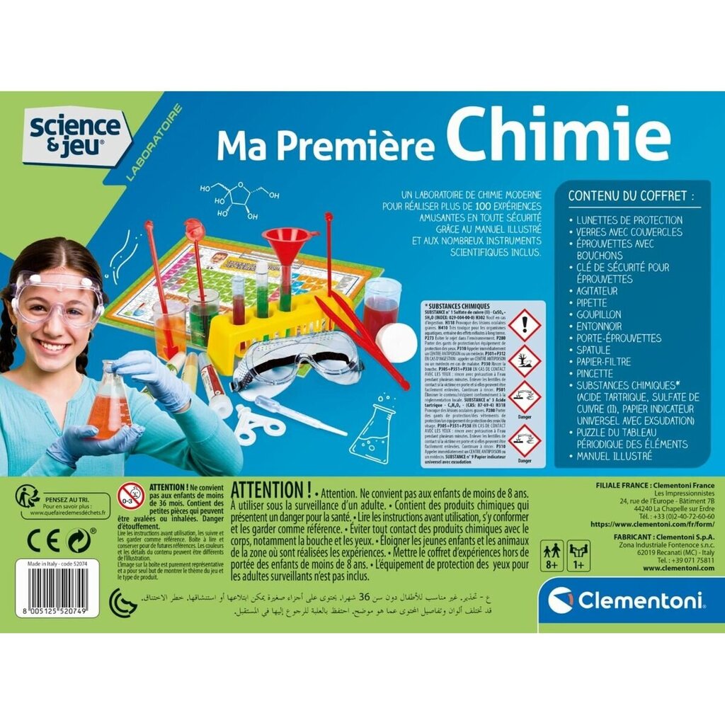 Izglītojoša dabaszinātņu spēle Clementoni My first chemistry cena un informācija | Attīstošās rotaļlietas | 220.lv