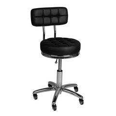 Профессиональное кресло-табурет для мастера и салонов красоты  AM-877, черного цвета цена и информация | Мебель для салонов красоты | 220.lv