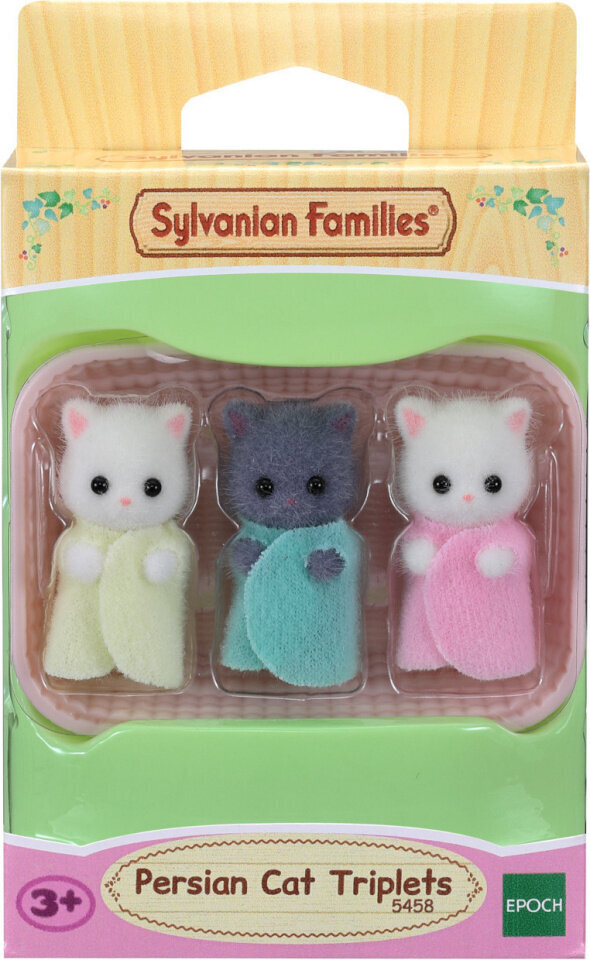 Figūriņu komplekts Sylvanian Families Persiešu kaķu trīnīši cena un informācija | Rotaļlietas meitenēm | 220.lv