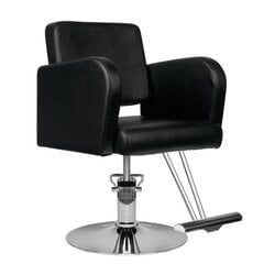 Profesionāls frizieru krēsls HAIR SYSTEM HS92, melns cena un informācija | Mēbeles skaistumkopšanas saloniem | 220.lv