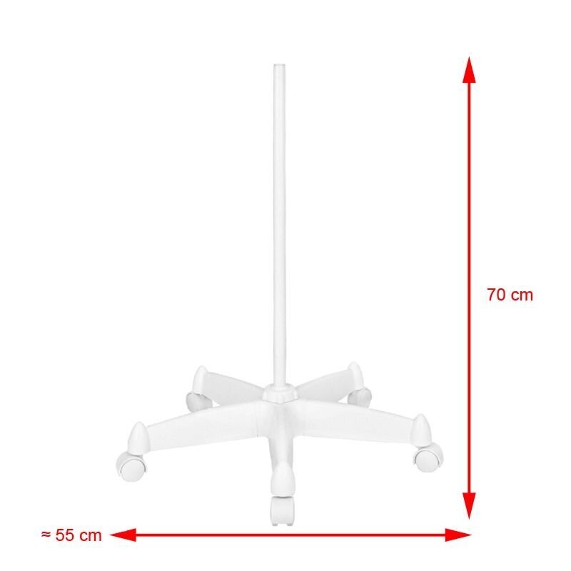 Profesionālās kosmetoloģijas LED palielināmā lampiņa MOONLIGHT 8013/6, balta (ar statīvu) cena un informācija | Mēbeles skaistumkopšanas saloniem | 220.lv