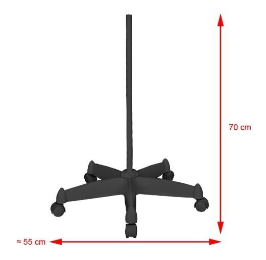 Profesionālās kosmetoloģijas LED lupas lampa MOONLIGHT 8013/6, melna krāsa (ar statīvu) cena un informācija | Mēbeles skaistumkopšanas saloniem | 220.lv