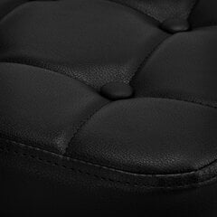 Профессиональное кресло мастера на колесиках M-1645, черного цвета цена и информация | Мебель для салонов красоты | 220.lv
