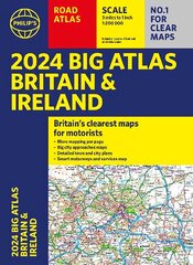 2024 Philip's Big Road Atlas Britain and Ireland: A3 Paperback цена и информация | Путеводители, путешествия | 220.lv