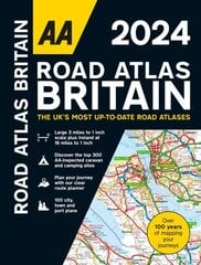 AA Road Atlas Britain 2024 2024 37th New edition cena un informācija | Ceļojumu apraksti, ceļveži | 220.lv