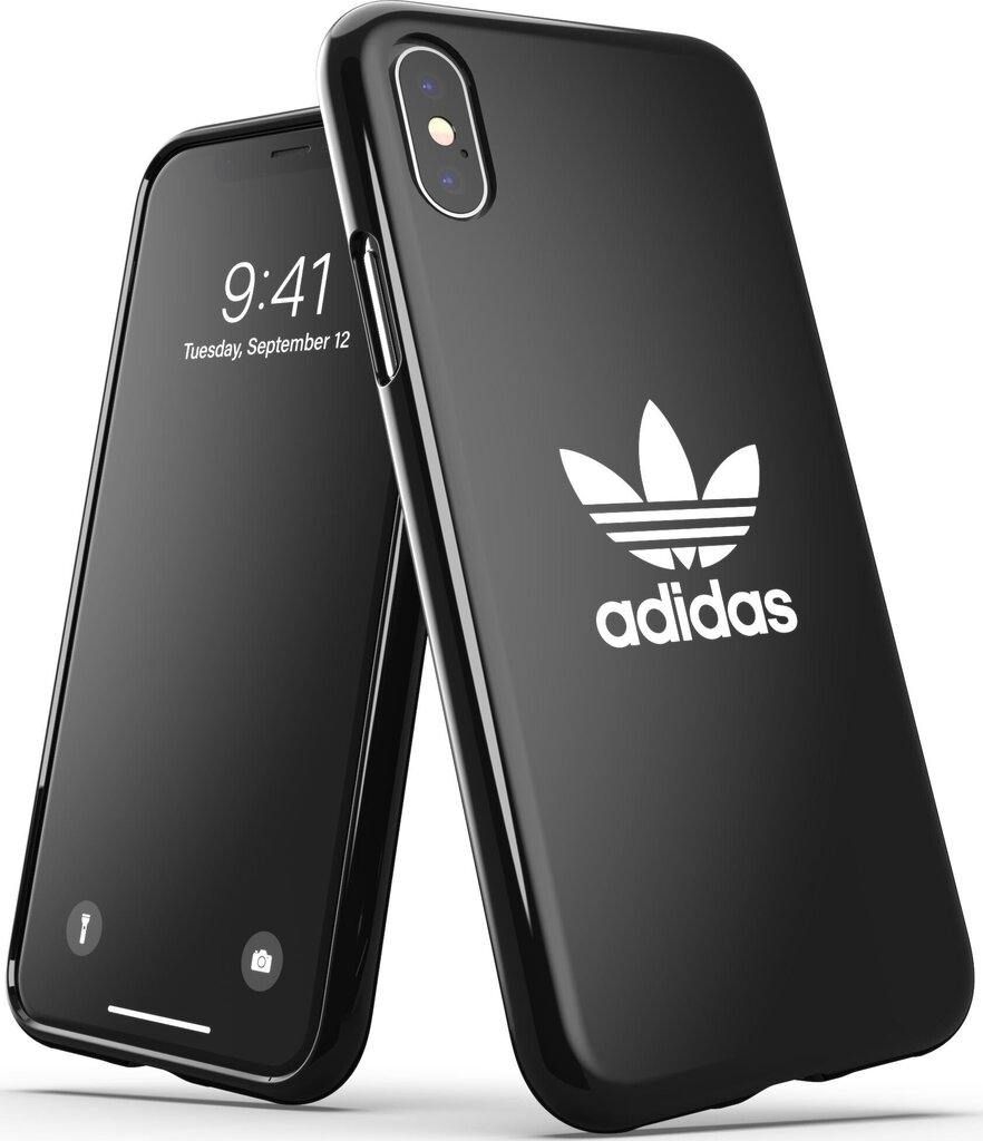 Futrālis Adidas paredzēts Apple iPhone X / XS, melns cena un informācija | Telefonu vāciņi, maciņi | 220.lv