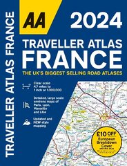 Traveller Atlas France 2024 2024 cena un informācija | Ceļojumu apraksti, ceļveži | 220.lv