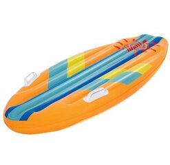 Piepūšamais pelddēlis Bestway Sunny Surf Rider 114 x 46 cm, oranžs cena un informācija | Piepūšamās rotaļlietas un pludmales preces | 220.lv