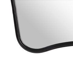 Настенное зеркало 77 x 2,5 x 98 cm Чёрный Металл цена и информация | Зеркальца | 220.lv