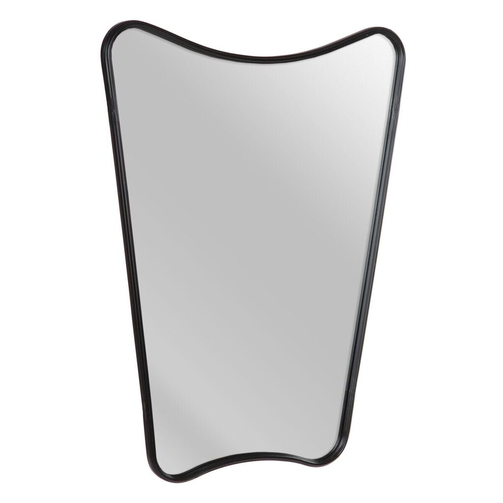 Sienas spogulis 77 x 2,5 x 98 cm Melns Metāls cena un informācija | Spoguļi | 220.lv